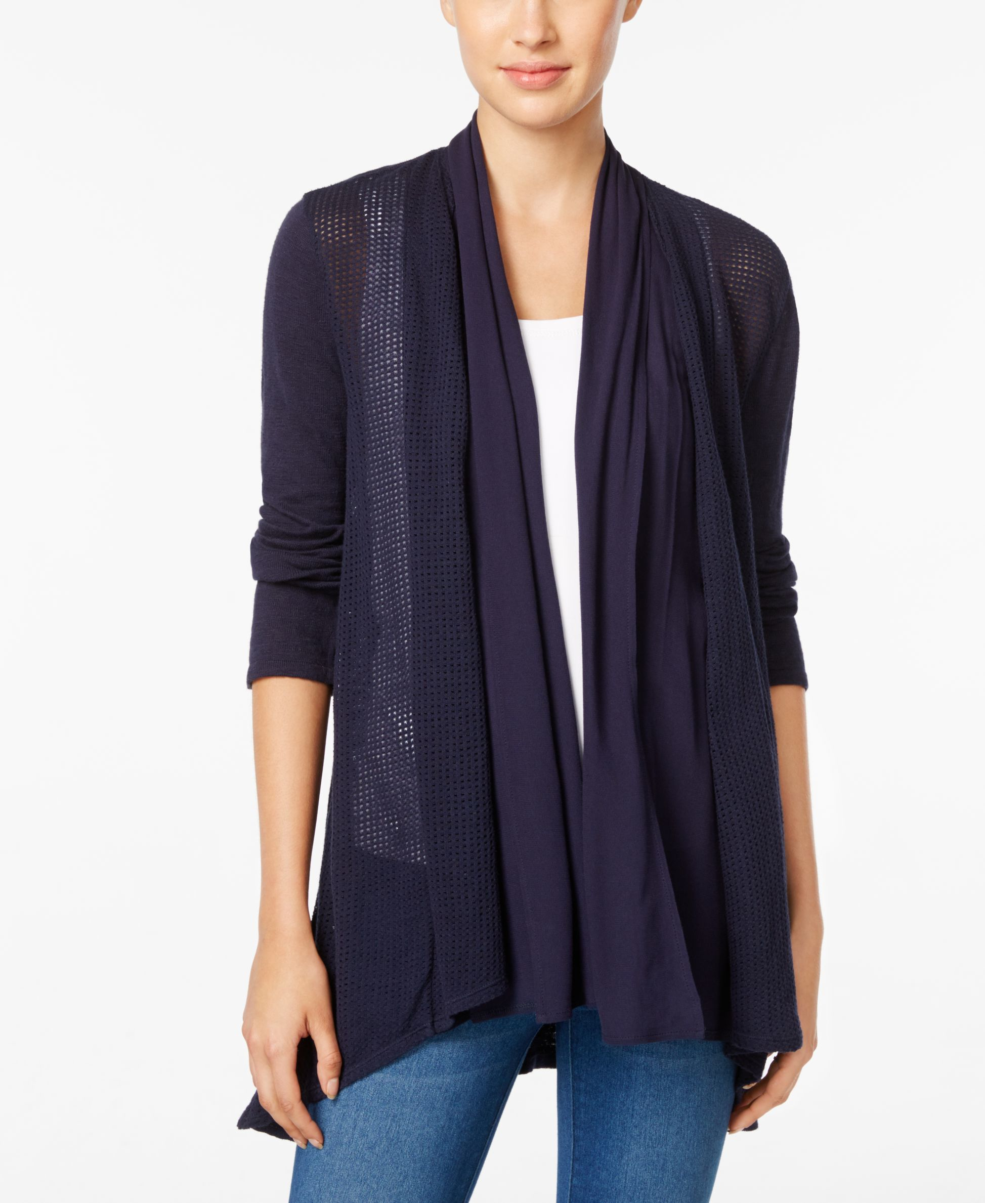 Cardigans, Cardigan Sweaters & Dressy Shrugs for Women | belk macys womens cardigan sweaters